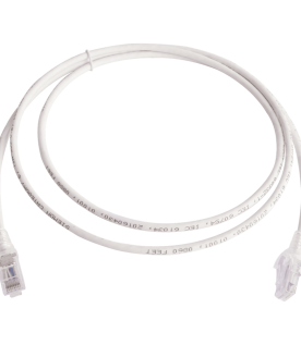 Patch Cord MC6 Modular Cat6 UTP, CM/LS0H, 1.52 Metros (5 Pies), Color Blanco, Versión Bulk (Sin Empaque Individual)