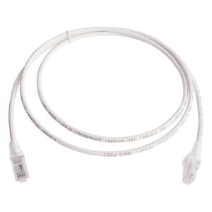 Patch Cord MC6 Modular Cat6 UTP, CM/LS0H, 1.52 Metros (5 Pies), Color Blanco, Versión Bulk (Sin Empaque Individual)