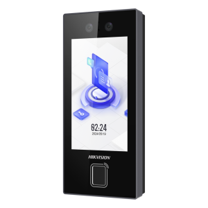 Terminal Facial MinMoe DS-K1T344MBFWX-E1 / Lector de Huellas y Tarjetas MIFARE / 3000 Rostros / 3000 Huellas / Pantalla 4.5" / Hik-Connect Teams / IP65 / PoE WiFi / HIK-IA / SIP