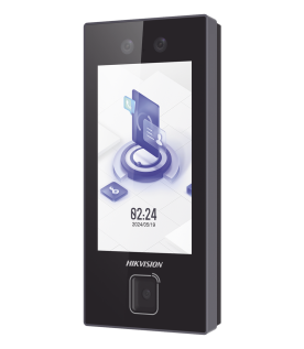 Terminal Facial MinMoe DS-K1T344MBWX-QRE1 / Lector QR Fisico Ultra Rapido / 3000 Rostros / Tarjetas MIFARE / Pantalla 4.5" / Hik-Connect Teams / IP65 / PoE WiFi / HIK-IA / SIP