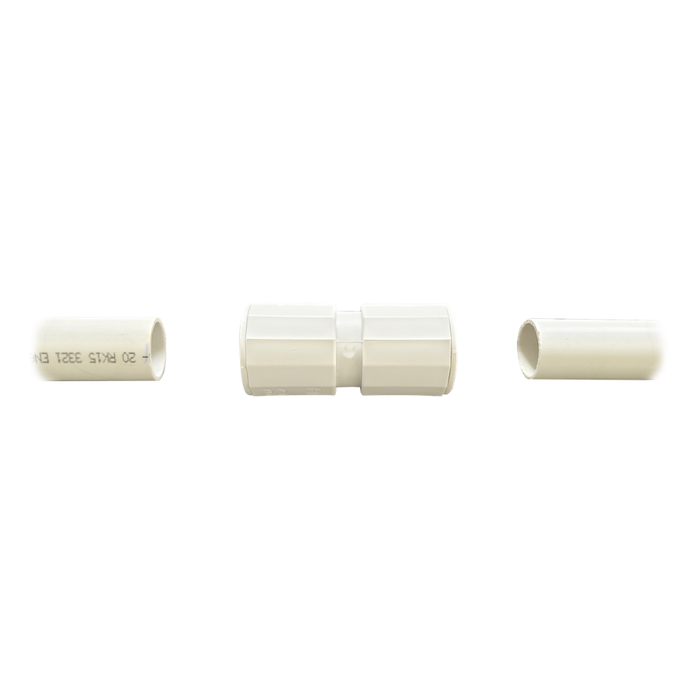 Manguito / Cople Morbidx IP67 libre de halógenos para unir tubería rígida de 40 mm (1 1/2") permite una instalación hermética no necesita pegamento