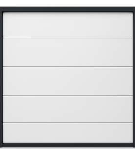 Puerta de Garage de Alta Calidad / Linea Central / Color Blanco 14X9 pies,  AISLADA, Estilo Americana.