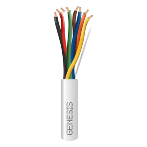 Carrete de 305 Metros (1000 Pies) / Cable de Cobre / 8x18 AWG / Plenum / Para Interior / Color Blanco / Para Aplicaciones de Alarmas de Intrusión/Control de Acceso/ Automatización / Interfonos y Tv Porteros