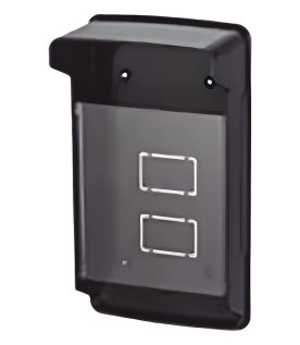 Carcasa Protectora Universal Color Negro con Tapadera de Acrílico / Medidas 245 × 143 × 83 mm / Compatible con Múltiples Modelos de Control de Acceso