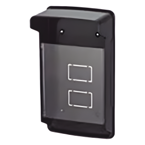 Carcasa Protectora Universal Color Negro con Tapadera de Acrílico / Medidas 245 × 143 × 83 mm / Compatible con Múltiples Modelos de Control de Acceso