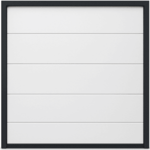 Puerta de Garage Seccional ACCESSPRO / 9 x 7 pies (2.74 x 2.13 m) / Panel Calibre 26 / Aislamiento Poliuretano 42 mm / Color Blanco / Estilo Americano