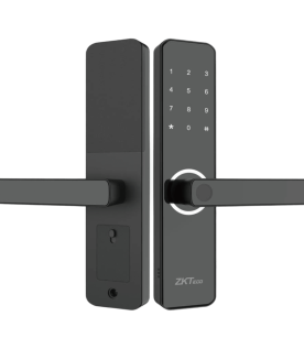 Cerradura Inteligente / Huella Digital y Wi-Fi / Mortise Europeo DIN / 300 Usuarios / App ZSmart / Carga Emergencia Micro-USB