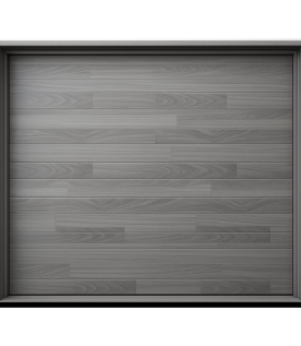 Puerta de Garage de Alta Calidad / Estilo Americano / Acabado Laminado PREMIUM / Color Gris / 14x9 Pies.
