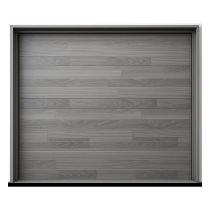Puerta de Garage de Alta Calidad / Estilo Americano / Acabado Laminado PREMIUM / Color Gris / 16x8 Pies.