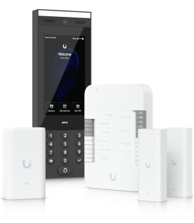 Kit de Inicio de Control de Acceso UniFi / Hub Gate / Intercomunicador G3 / Adaptador PoE++ / Extensores de Par Trenzado