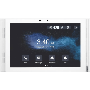 MONITOR COLOR BLANCO DE 10" IPS LCD / CERTIFICADO POR GOOGLE PLAY STORE / ANDROID 12 OS / WI-FI 6 / POE / SIP / ENTRADAS DE ALARMA / ADMINISTRACIÓN 100 EN LA NUBE