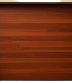 Seccion para puerta de Garage / Acabado laminado PREMIUM / Panel de 21" / Color Cafe / 16 pies Ancho / Estilo Americana.