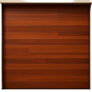 Seccion para puerta de Garage / Acabado laminado PREMIUM / Panel de 21" / Color Cafe / 16 pies Ancho / Estilo Americana.