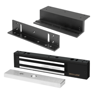 Kit Para Control de Acceso Incluye Chapa Magnética de 600 Lbs / Montaje En Z y L / Uso Interior / Certificación UL / Color Negro / Diseño Elegante