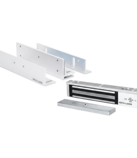 Kit Para Control de Acceso Incluye Chapa Magnética de 600 Lbs / Montaje En Z y L /  Uso Interior / Certificación UL / Color Plata