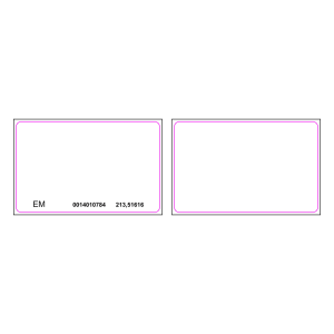 Tarjeta de Proximidad PROX EM 125 Khz / Imprimible Ambos Lados / PVC Blanco / Control de Acceso Hikvision