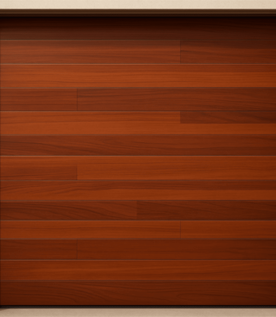 Puerta de Garage de Alta Calidad / Estilo Americano / Acabado Laminado PREMIUM / Color Madera Clara / 8x8 Pies.