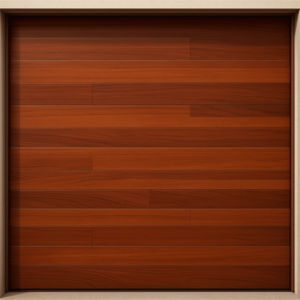 Puerta de Garage de Alta Calidad / Estilo Americano / Acabado Laminado PREMIUM / Color Madera Clara / 8x8 Pies.