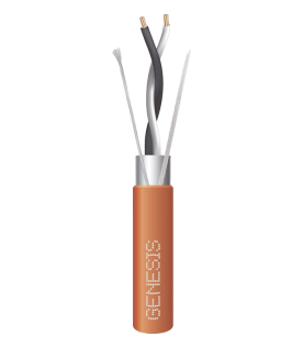 Carrete de 305 Metros (1000 Pies) / Cable 2x18 AWG / Color Naranja / Blindado / Plenum / Trenzado para Aplicaciones de Transmisión de Datos a Alta Velocidad para Automatización, EIA-485, BACnet y otros Sistemas de Comunicación