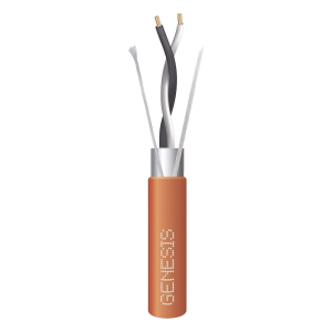 Carrete de 305 Metros (1000 Pies) / Cable 2x18 AWG / Color Naranja / Blindado / Plenum / Trenzado para Aplicaciones de Transmisión de Datos a Alta Velocidad para Automatización, EIA-485, BACnet y otros Sistemas de Comunicación