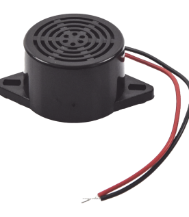 Zumbador para Chapas y Contrachapas / 85 dB / 12 Vcc / Avisa cuando la puerta se abre / Diseño compacto ABS