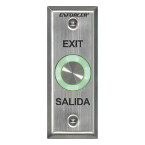 Botón de Salida con Aro Iluminado Color Verde y Rojo / IP65 / Buzzer / Función Toggle (Enclavado) / Temporizador  / Relevador NC/NO/ Uso Exterior e Interior.