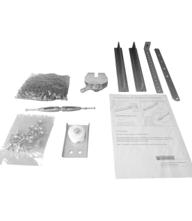 Kit de Riel tipo T / 3mts / Compatible C / Motor ACCESSFORCE / FS1000APPRT / Incluye 3 secciones de riel / 2 Coples / 6 mts de cadena .