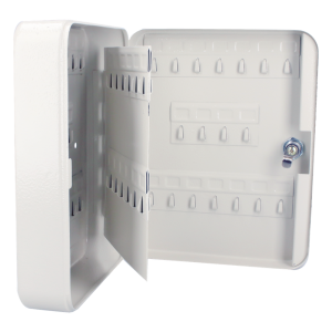 Caja para llaves con capacidad para 60 llaves/ Medidas 200 x 250 x 75 mm  (ancho x alto x profundidad)/ Fabricada en acero/ Cerradura con llave.