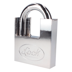 Candado de acero con Guarda Anti Palanca/ Acabado en Cromo Satinado / Doble Cerrojo / Medida 40 mm/ Nivel de seguridad 7/ 4 Llaves Abloy.