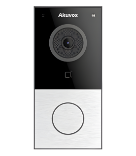 DOORBELL / WIFI / 100% en la Nube / POE / Bluetooth / NFC / Lector de Tarjetas MIFARE / Notificación en APP /  Llamada Telefónica / SIP / ONVIF / IP65 / Cámara 2 MP / Botón con Iluminación / Control de 1 Puerta