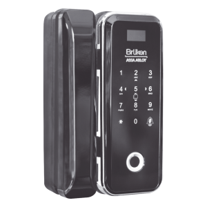Cerrojo Electrónico con Lector de Huella/ Contraseña/ Tarjeta para Puerta de Vidrio