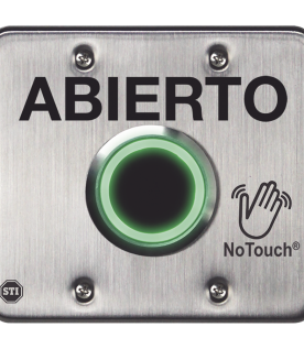 Interruptor IR NoTouch® de Acero Inoxidable, Salida Doble, ABIERTO