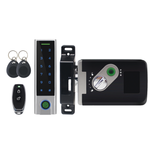 Kit de Cerradura Inteligente / Incluye Teclado y Control Remoto / Soporta Huella, Tarjeta y Contraseña / Teclado Metálico IP65
