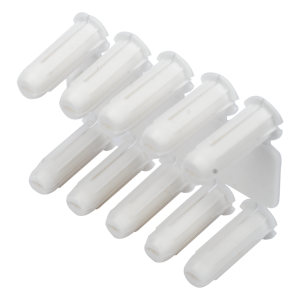 Taquete blanco 3/16" para tornillo 8mm x 3/4" (100pzs) (1101-01100)