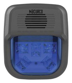 Sirena Estrobo Color Azul Para Paneles y Detectores Macurco