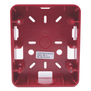 Caja Trasera Resistente a la Intemperie, Roja (para usar con la serie de estrobos HE) (0500-06360) De Hochiki