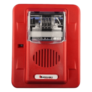 Sirena Estrobo, 24 Vcd, Multi-Candela 15 hasta 110 cd, Montaje En Pared, Color Rojo, Serie HEC3 (0500-06020), Hochiki