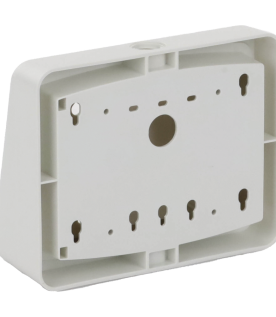 Kit de caja de montaje en superficie color blanco con cuña de visualización angulada de 15 grados para anunciador remoto