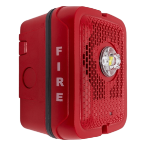 Bocina con Lámpara Estroboscópica para Exterior, con Configuración Estroboscópica Seleccionable, Color Rojo