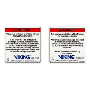 Señalamiento de Advertencia Exterior Nitrogeno | Sistemas de Extinción Oxeo