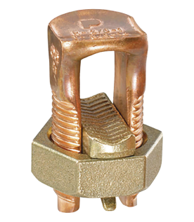 Conector Mecánico de Puesta a Tierra, de Cobre, Para Cables de Calibre 8 a 6 AWG