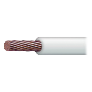 Cable Eléctrico de Cobre Recubierto THW-LS Calibre 6 AWG 19 Hilos Color Blanco (100 metros)