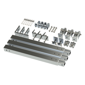 Caja de accesorios de aluminio  anodizado para montaje VEKTOR8R2700 , arreglo 1X2para techo
