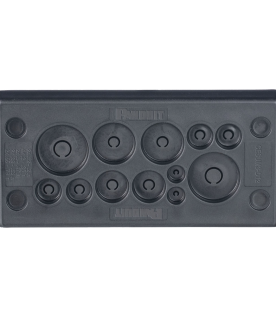 Pasacables Rectangular de Membrana, IP66, 3.39" x 1.42", 12 orificios, para Cables no Terminados. Color Negro