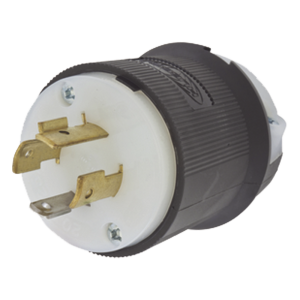 Clavija con Bloqueo de Media Vuelta Industrial 20 A 125/250 V CA / 3 Polos 4 Hilos / Nema L14-20P.