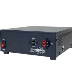 Fuente de Alimentación Conmutada, Salida Pico de 25A a 13.8Vdc, Polos de Alimentación del Panel Frontal, 2 Puertos USB: 5,2 V,