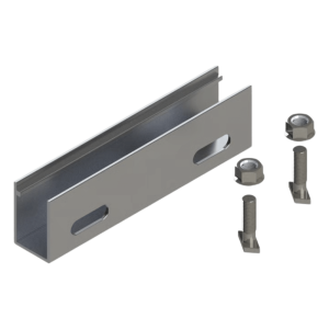 N Connector / Cople de Aluminio para N Rail 4.72 / Acero Inoxidable /