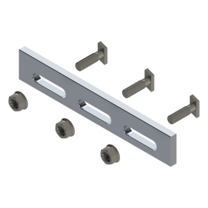 Soporte Inclinado Solar / Aluminio Serie 6000 / Fijaciones Acero Inoxidable / Compatible N Rail 4.72 / Techo Losa Plana / 135 g