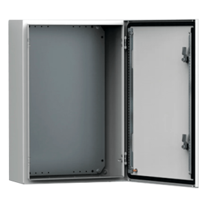 Gabinete de Uso Exterior MAS 1200 x 800 x 400 mm (47.2 x 31.5 x 15.7 in) NEMA 4/12/13; IP66; IK10 de Acero Dulce 1.5 mm con Platina de Montaje Incluida Color Gris Claro