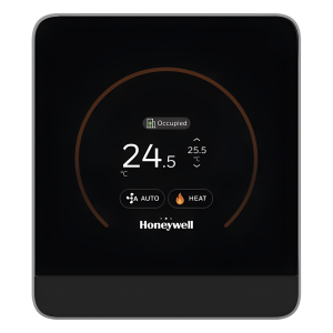 Módulo de pared con pantalla táctil capacitiva para temperatura y humedad, comunicación Sylk, BACnet MS/TP y Modbus RTU, serie TR100